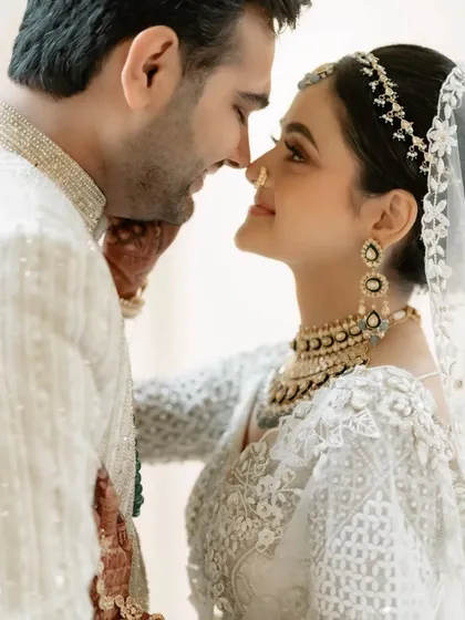 The look of love. This close up captures the deep connection and affection between Aditya and Drishti.