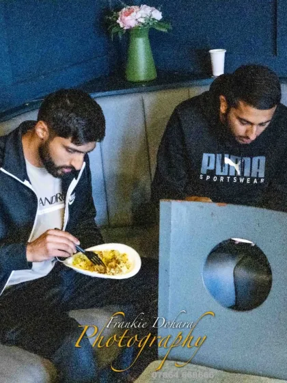 Two of our young players refueling after a tough day on the field. Fitness and recovery are aspects we constantly monitor.