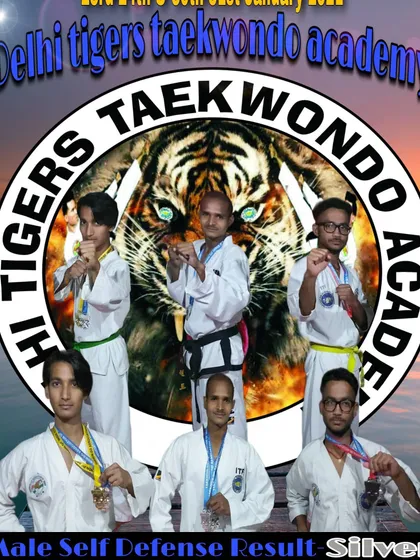 Our Male Self Defense team after winning the Silver medal. We train our students in realistic scenarios to build practical skills for both competition and real-world situations.