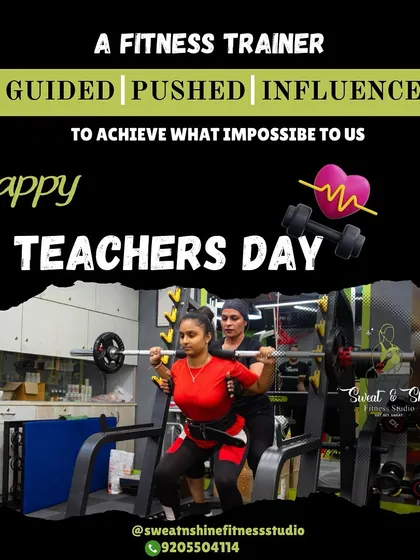 As a fitness trainer, I see myself as a teacher who guides, pushes, and influences you to achieve what you thought was impossible. This image of me spotting a client during a heavy squat captures the essence of that supportive partnership.