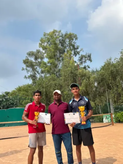 Parth Tyagi celebrating his All India CS U-16 Title win, a result of his passion and our team's dedicated guidance.