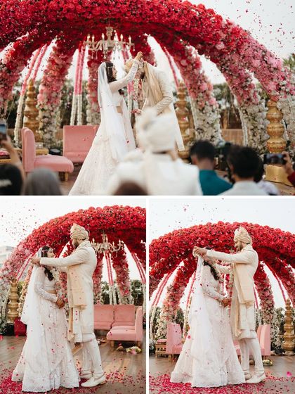 The Wedding Diaries - Wedding Photography & Videography The Varmala: A Symphony of Flowers & Joy photo 11
