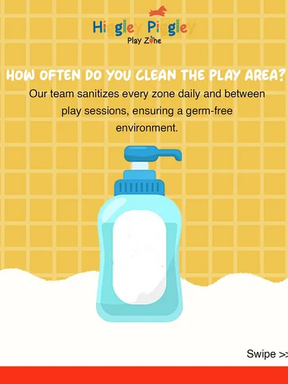 How often do you clean the play area? We take hygiene very seriously. Our team sanitizes every zone daily and between play sessions to ensure a germ-free environment.