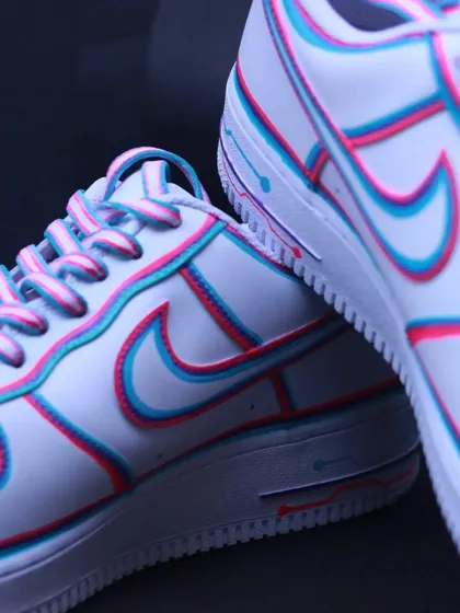 A close-up of the "Wired" custom, showing the clean lines of the 3D effect.