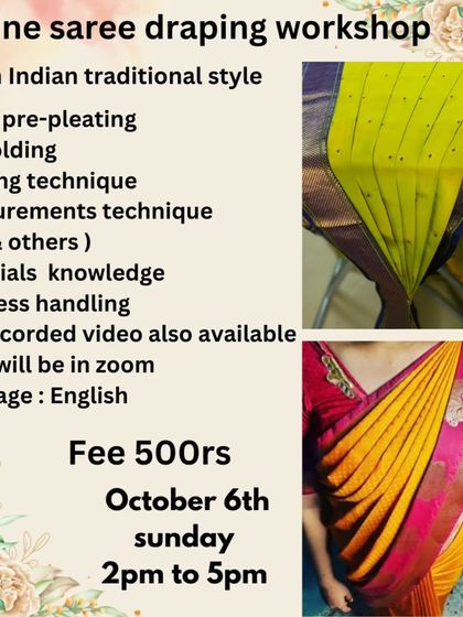 A flyer for an October workshop, covering the standard comprehensive syllabus.