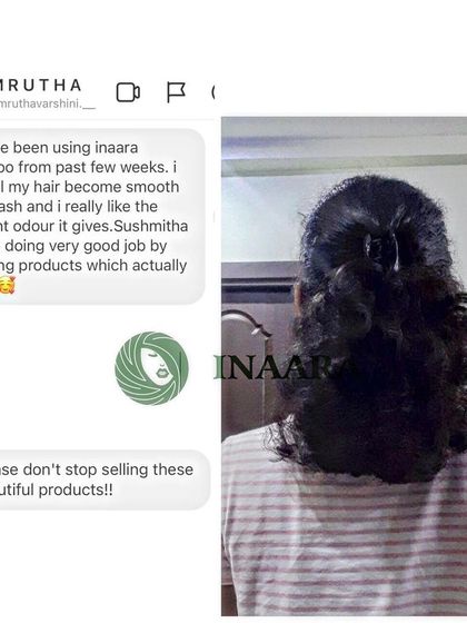 "Please don't stop selling these beautiful products!!" This client loves the smooth feeling and pleasant scent after using my shampoo and is happy with products that actually work.