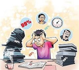 The pressure to get 99% can be overwhelming, as this illustration shows. This pressure often harms both the child's performance and the parent-child relationship. My approach to child counseling is to replace this stress with patience, compassion, and unconditional support.