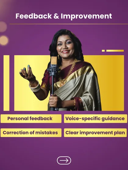 Practice without feedback is often wasted effort. I provide personal, voice-specific guidance and a clear improvement plan in every class, so you know exactly what mistakes to correct and how to get better.