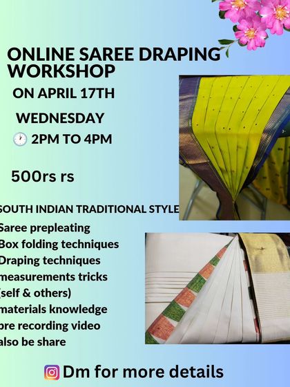 A flyer for an April workshop, showing the consistent and comprehensive syllabus.