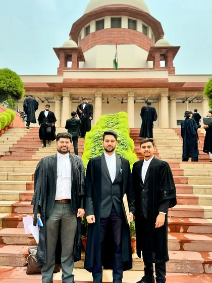 Another group photo with my associates, showcasing the collaborative spirit we bring to our work at the Supreme Court. Teamwork is essential in the legal field.