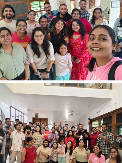 A collage of happy moments from our volunteering day at Eka. The energy was incredible, and the connections made were truly special.