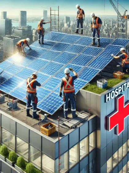 Hospitals have high energy needs, and our rooftop solar solutions are a perfect fit. This installation helps the hospital reduce its operational costs, allowing funds to be used for patient care.