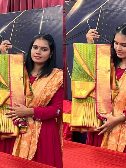 A collage showing me demonstrating the hanger folding technique. This is a popular and practical skill taught in my workshops.