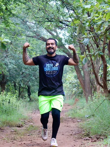 That feeling of pure joy and energy on a trail run is unbeatable. This is what it’s all about, pushing your limits with a smile on your face, surrounded by nature. This was during the tough but beautiful Hennur Bamboo Ultra.