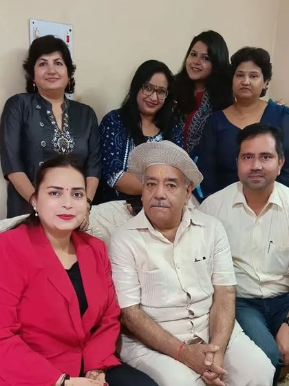 A group photograph from an Adhivakta Parishad meeting. These gatherings are important for networking with senior and fellow advocates and staying connected with the legal fraternity.