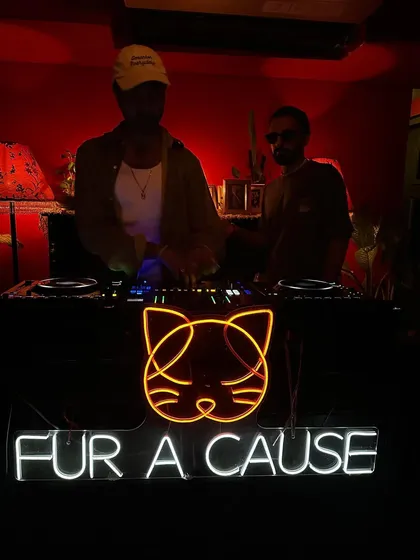 Another angle from the B2B set at the 'Fur A Cause' fundraiser. It was a special night of good music for a good cause.