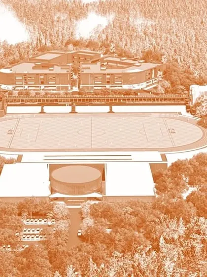 The masterplan for Sharada Residential School is designed to hold the idea of 'community' as its core value, creating a cohesive and interactive environment for learning and living.