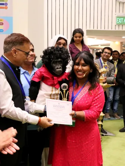 A truly proud moment for both Nikki and me, receiving this award from the National Institute of Open Schooling (NIOS). This recognition is a huge honor and a milestone in our journey as performers and lifelong learners.