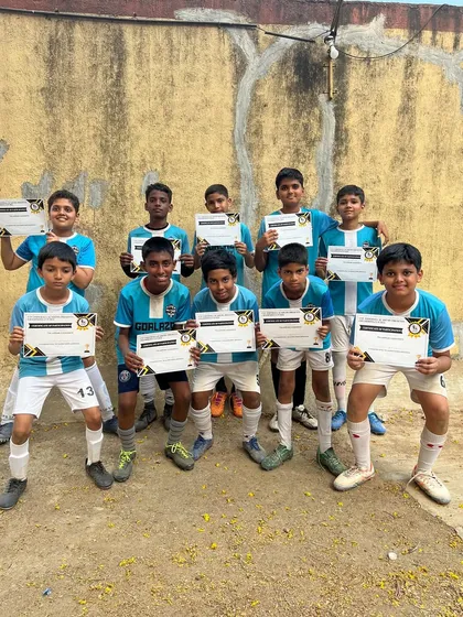 The U-13 team after competing in the UYC Championship. Every match is a learning opportunity.