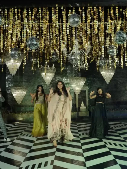 Flinters Management - Custom Wedding Design & Decor Glamorous Sangeet & Reception Nights photo 80