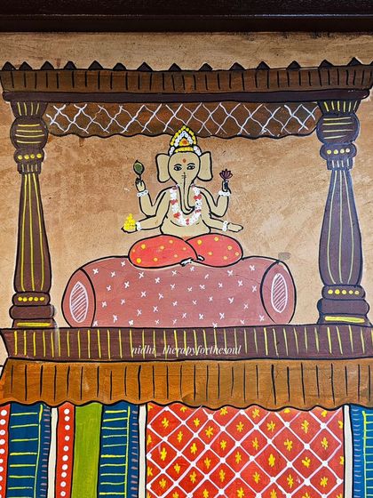 Nidhi - Custom Wall Murals Cheriyal Folk Art: Stories on Your Walls photo 17