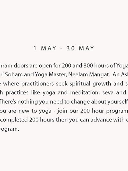 Our doors are open for both 200-hour and 300-hour trainings. Whether you are a beginner or an experienced teacher, we have a path for you to deepen your knowledge and experience authentic ashram life.