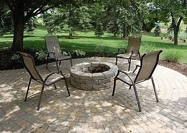 A simple stone fire pit on a paver patio is a classic for a reason. I built this space to be a durable and inviting spot for family and friends to gather on cool Ohio nights.