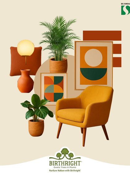 It all starts with a vision. I use mood boards like this to plan how different plants, textures, and colors will work together to create a harmonious and stylish interior.