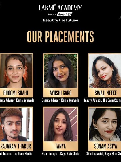 We are proud to see our students like Bhoomi, Ayushi, and Rajaram thriving in their careers as beauty advisors, skin therapists, and hairdressers at Kama Ayurveda, The Balm Cosmetics, and The Glam Studio.
