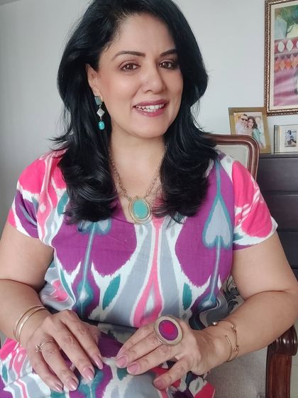 I was all smiles and colours for a meetup with my dearest school friends. This comfortable and colourful ikat print cotton dress was the perfect choice for a joyful reunion.