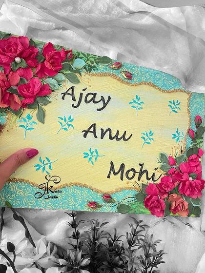 Jashn-e-Kala by Sakshi - Custom Russian Sculpture Decor Personalized Nameplates photo 23