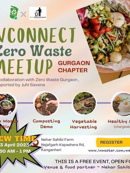 An announcement for our zero-waste meet-up at Nehar Sahibi Farm. The event included a composting demo, zero-waste cooking, and vegetable harvesting, offering a complete farm-to-table-to-compost experience.