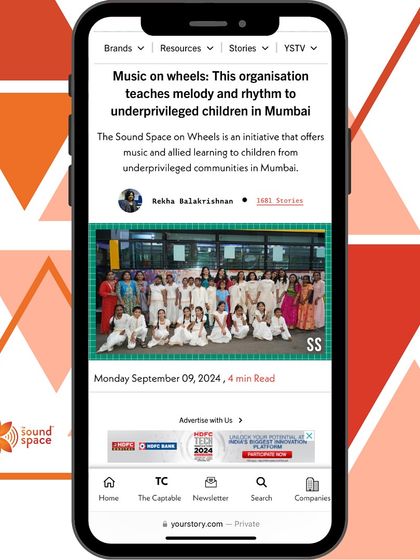 Thank you to YourStory for this feature on our 'Music on wheels' initiative. The article details how our organization teaches melody and rhythm to underprivileged children in Mumbai.