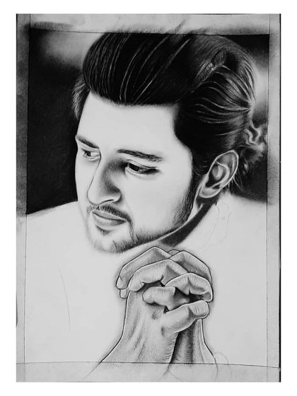 Follow the 96-hour creation of my Darshan Raval portrait. These images show how I build the hair, face, and hands, layer by layer, to achieve a realistic look.