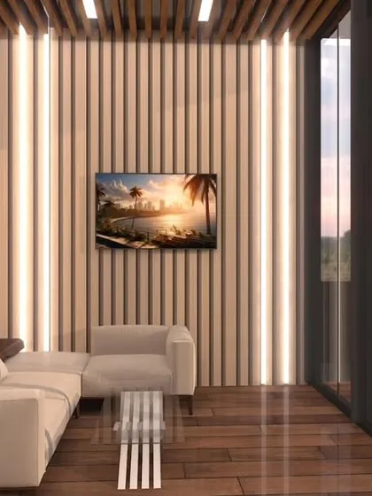 A proposed interior lounge section of the glass house, demonstrating how the space can be configured for relaxation and entertainment.