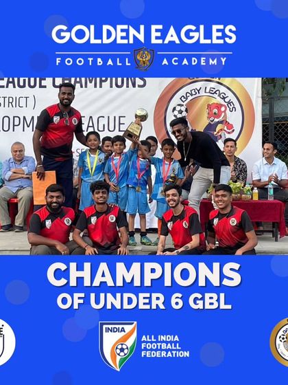 Even our youngest players are champions. Here are our Under 6 boys, winners of the Golden Baby Champions League, proving that it's never too early to learn the spirit of winning.