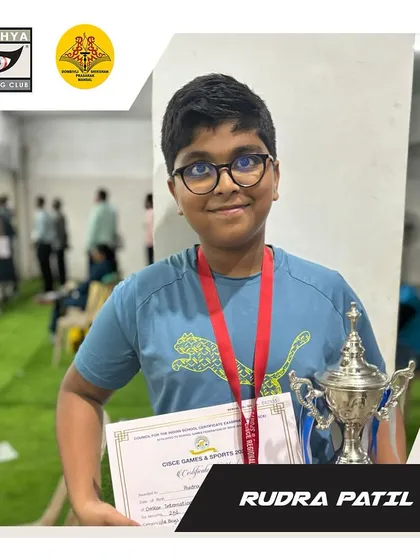 Another win for Rudra Patil, securing a silver medal in the 10m Peep Sight Air Rifle U-14 category at the CISCE Regional School Tournament. His consistent performance is a result of dedicated training.