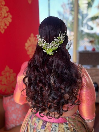 Bhavya Achar - Bridal & Occasion Styling Romantic Open & Half-Up Styles photo 90