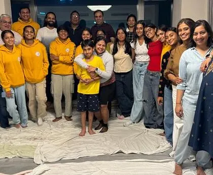 Another group photo with our hosts and their family. We truly become one big family on these tours.