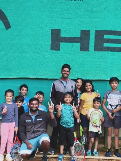 These happy faces say it all. A great group shot of our players and coaches after a fantastic session, capturing the positive and supportive community we've built at Tennis Temple.