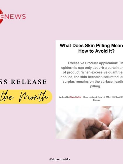 Thank you to Zee News for featuring my insights on the common issue of skin pilling.