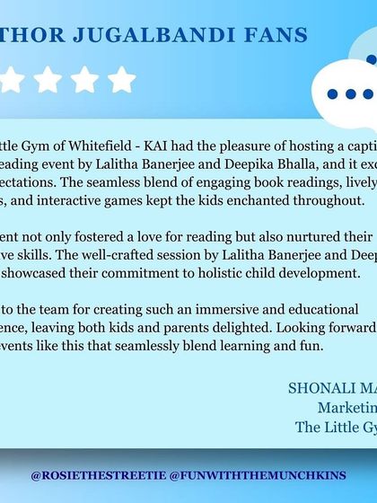 Fun with the Munchkins - Themed Workshops & Events for Kids What Parents & Partners Say photo 5