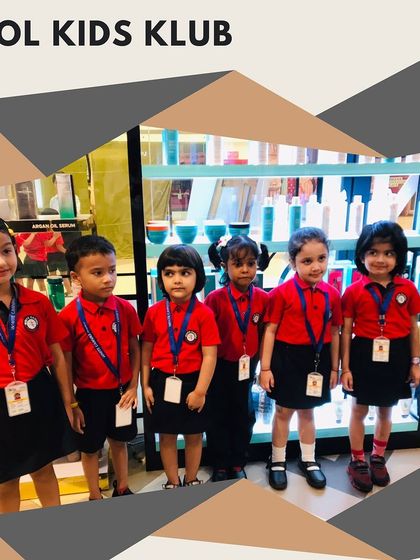 Another shot of the school children, capturing the fun and friendly atmosphere of their salon visit.