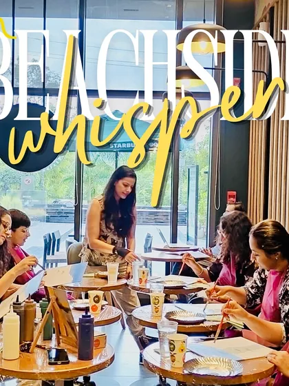 This is me in my element, guiding everyone through their creative journey. You don't need any experience, I promise. I am there with you at every step, making sure you just relax and have fun.