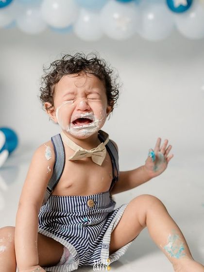 A duplicate of 325, capturing the emotional rollercoaster of a first birthday.