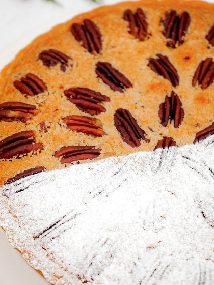 Our pecan pie is a holiday favorite. The nutty, caramelized filling sits in a flaky crust, perfect for Thanksgiving or any special occasion.