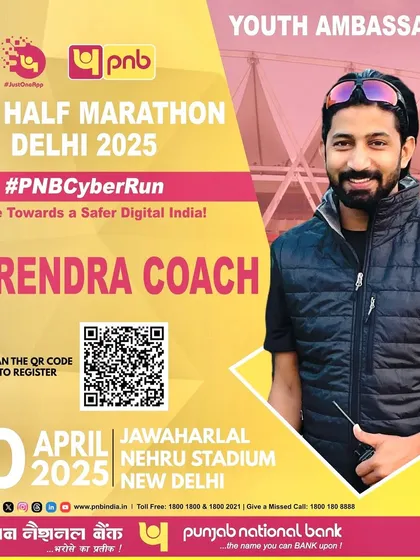 As the Youth Ambassador for the PNB Half Marathon. It's an honor to partner with national brands to promote a message of fitness and a safer digital India. This role allows me to inspire thousands of young runners.