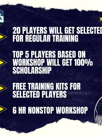 An opportunity to join the pack. This graphic outlines the scholarship opportunities and benefits for players selected through our complimentary workshop.