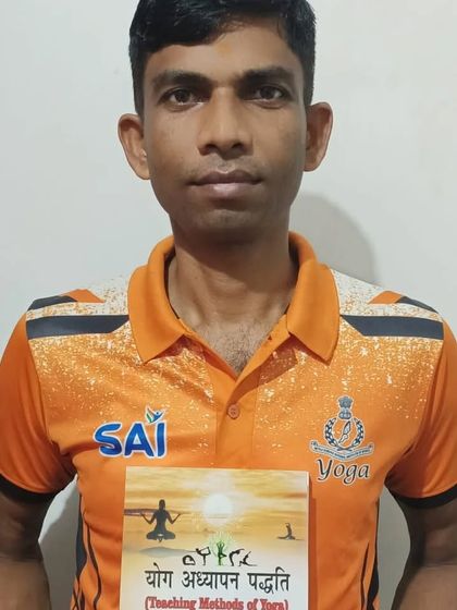 A student and brand ambassador with my book, "Yog Adhyapan Paddhati" (Teaching Methods of Yoga). I am grateful for the support of my students, who are the true ambassadors of this knowledge.