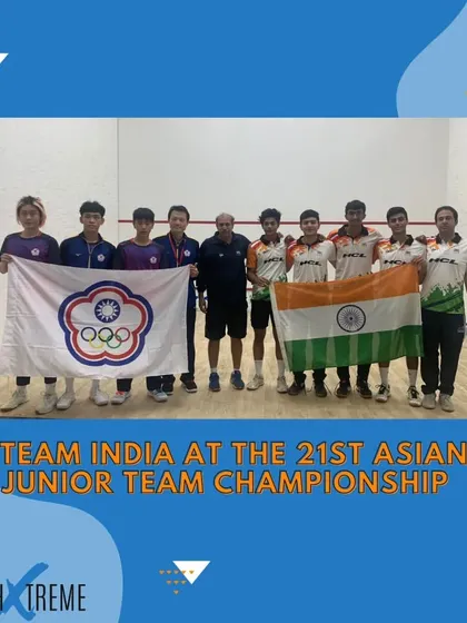 The Indian boys' team after their 3-0 win against Chinese Taipei at the Asian Junior Team Championship.